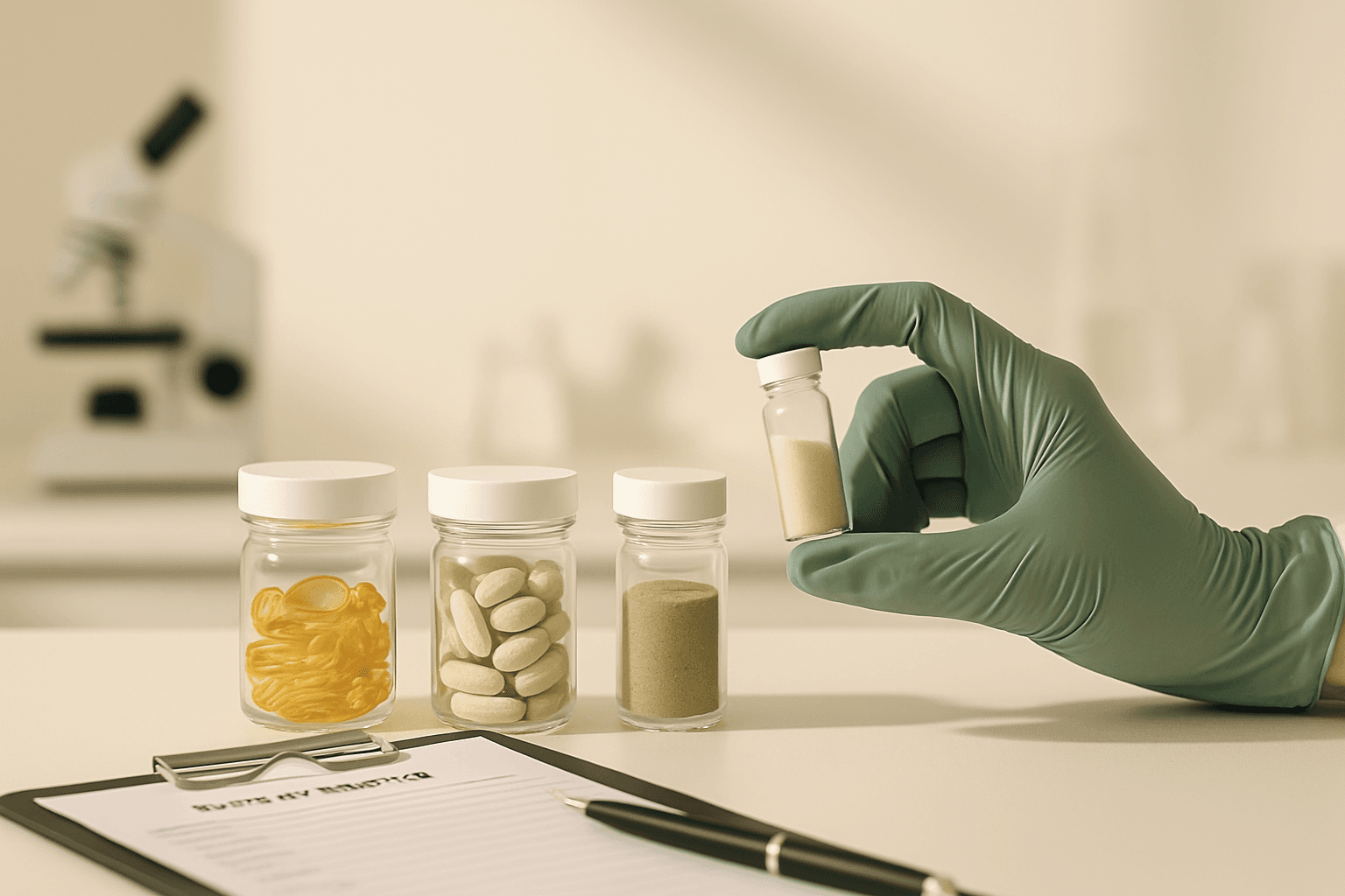 Quality-control review of supplement samples